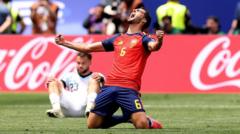 Merino the unlikely hero again – as Spain wait for Lamine Yamal show