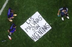 White House defends Argentina team over Falklands banner