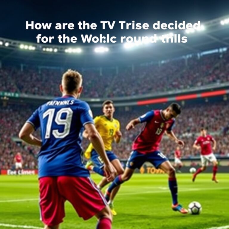 How are the TV picks decided for the World Cup’s round of 32?