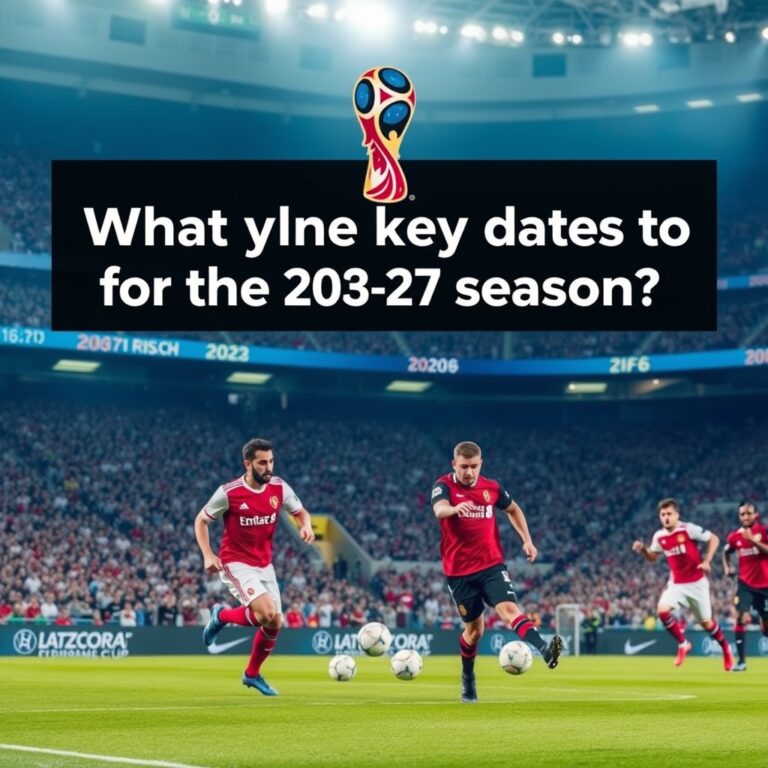 What are the key dates for the 2026-27 football season?