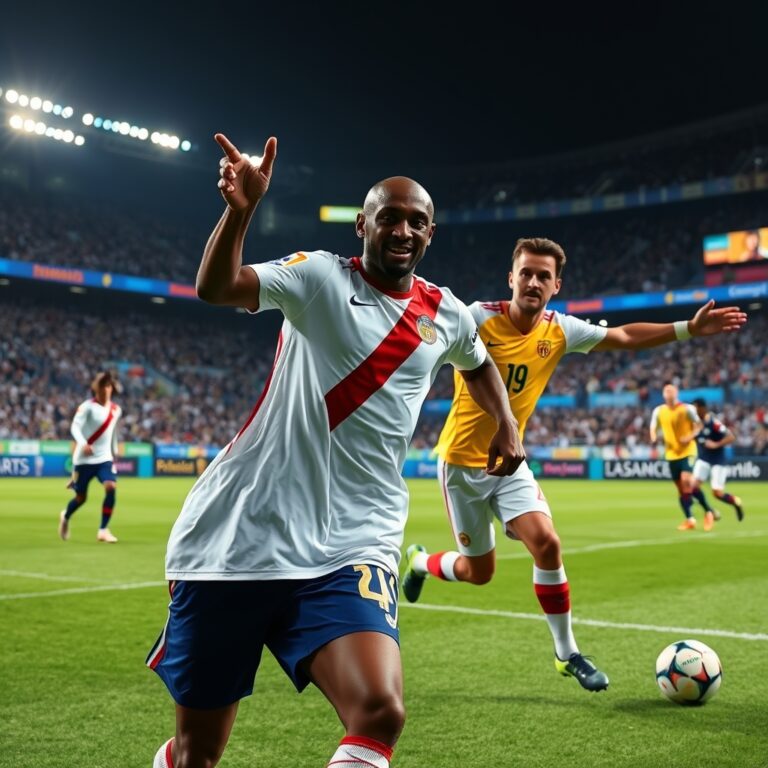 Who is the African World Cup goalscorer older than Ronaldo and Messi?