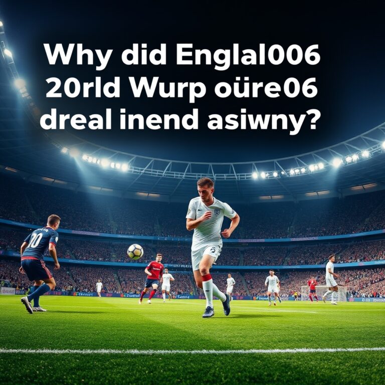 Why did England’s 2006 World Cup dream end in agony?