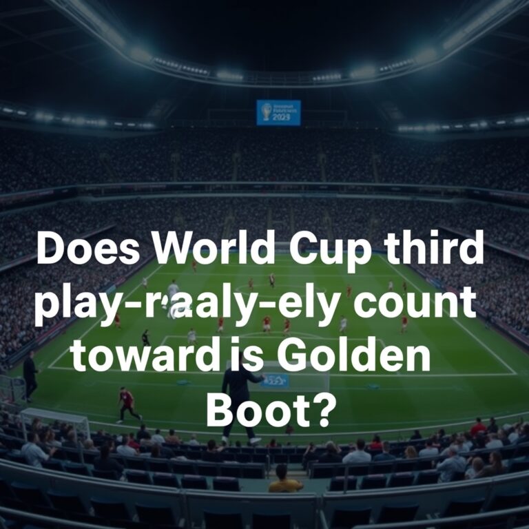 Does World Cup third place play-off count towards Golden Boot?