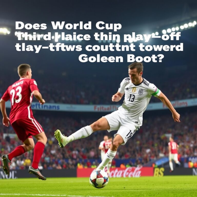 Does World Cup third place play-off count towards Golden Boot?