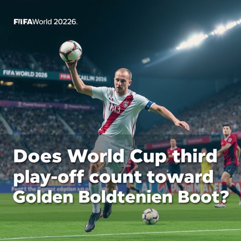 Does World Cup third place play-off count towards Golden Boot?