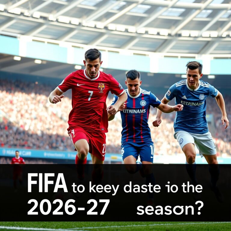 What are the key dates for the 2026-27 football season?