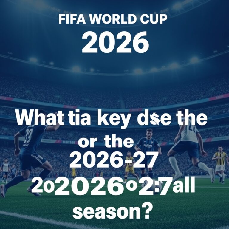 What are the key dates for the 2026-27 football season?