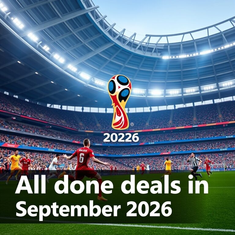 All done deals in September 2026