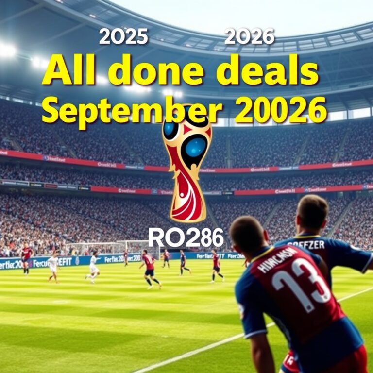All done deals in September 2026