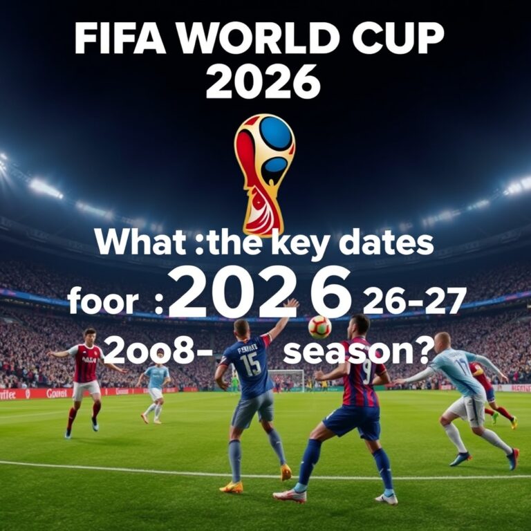 What are the key dates for the 2026-27 football season?