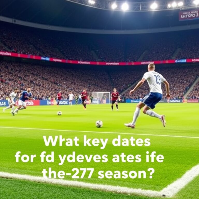 What are the key dates for the 2026-27 football season?